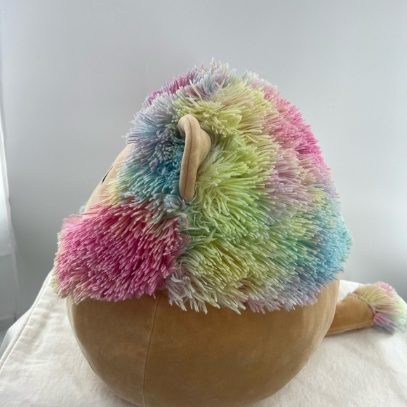 Squishmallows "Leonard" the Rainbow Lion Plush Kelly Toe Tie Dye Mane - Picture 2 of 9
